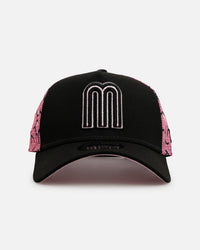 New Era Mexico National Baseball Team 'Thoughtful' 9FORTY A-Frame Trucker Snapback Black/Pink