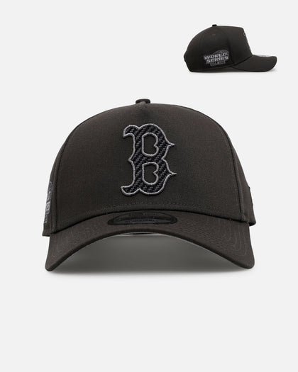 New Era Boston Red Sox 'Carbon Weave' 9FORTY A-Frame Snapback Black