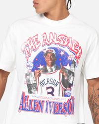 Mitchell & Ness Allen Iverson Star Burster T-Shirt Vintage White