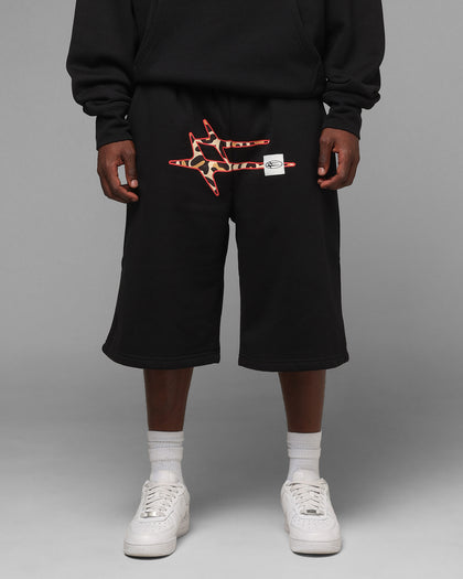 Loiter Hybrid Premium Shorts Black/Leopard