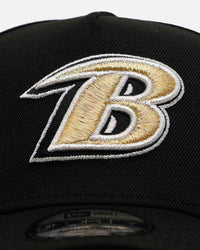 New Era Baltimore Ravens 'New Year's Eve' 9FORTY A-Frame Snapback Gold/Silver