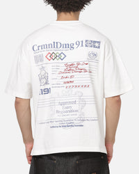 Criminal Damage Registration T-Shirt White