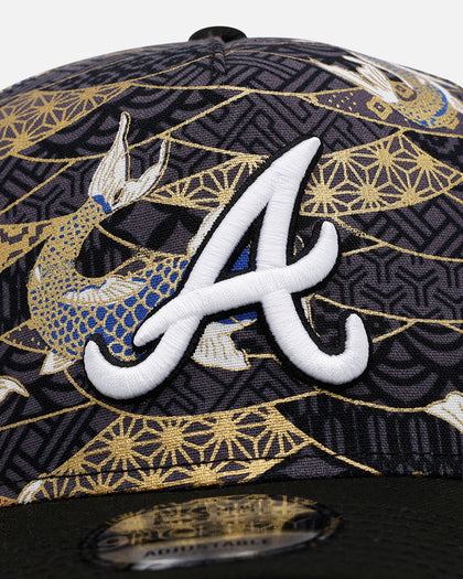 New Era Atlanta Braves 'Koi' 9FORTY A-Frame Snapback Black/Multi-Colored