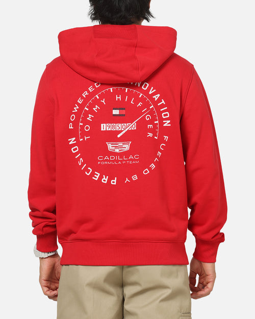 Tommy Hilfiger X Cadillac Formula 1 Team Speedometer Hoodie Red