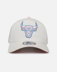 New Era Chicago Bulls 'Easter Pastel' 9FORTY A-Frame Snapback Chrome White