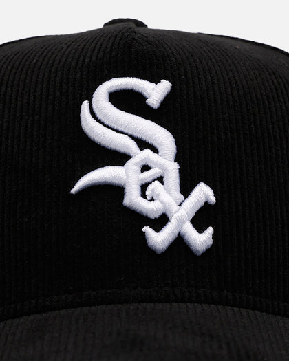 New Era Chicago White Sox 'Black Cord' 9FORTY A-Frame Corduroy Snapback Black