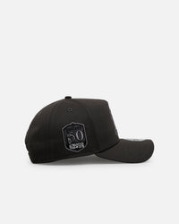 New Era Oakland Athletics 'Carbon Weave' 9FORTY A-Frame Snapback Black
