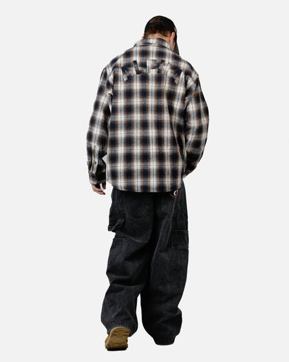 Alpha Industries Unfrm Flannel Button Up Shirt Rust