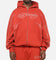 Ed Hardy Cyber Rhinestone Zip-Up Hoodie Red