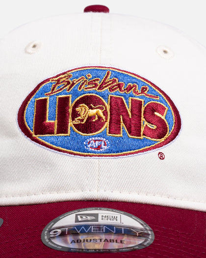 New Era Brisbane Lions 'AFL 26 2 Tone Heritage' 9TWENTY Strapback White