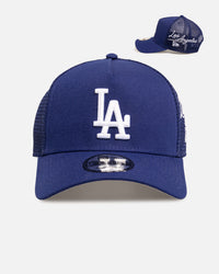 New Era Los Angeles Dodgers 9FORTY A-Frame Trucker Snapback Dark Blue