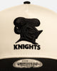 New Era Newcastle Knights 'Chrome Black' 9FORTY A-Frame Snapback White/Black