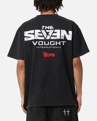 73Studio X The Boys The Seven Vought Vintage T-Shirt Black Acidwash