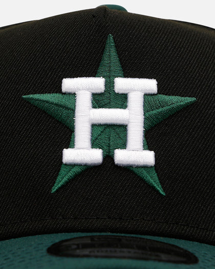 New Era Houston Astros 'Black Dark Green' 9FORTY A-Frame Snapback Black/Dark Green