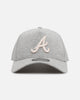 New Era Atlanta Braves 'Cozy' 9FORTY A-Frame Strapback Heather Grey
