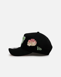 New Era Chicago Cubs 'Satin Flower' 9FORTY A-Frame Snapback Black/Pink