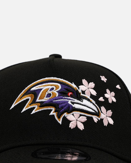 New Era Baltimore Ravens 'Cherry Blossoms' 9FORTY A-Frame Snapback Official Team Color