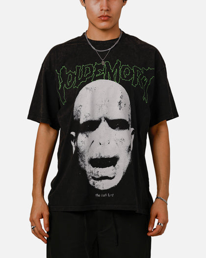 73Studio X Harry Potter Lord Voldemort Vintage T-Shirt Black Acidwash