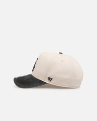 47 Brand Chicago White Sox 'Washed Black Visor' 47 Offside Snapback Natural