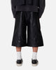 MNML Ultra Baggy Leather Flame Shorts Black