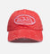 Von Dutch Distressed Dad Strapback Cap Washed Red