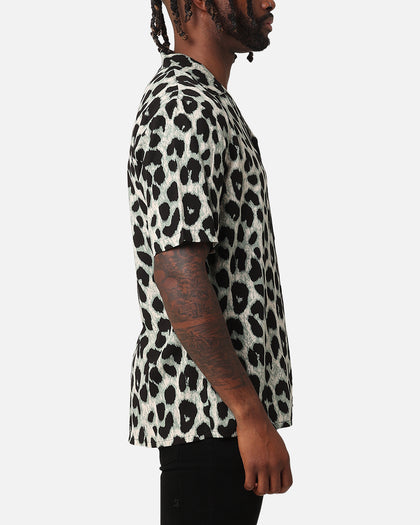 XXIII Animal Button Up Shirt Green
