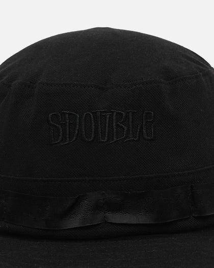 S Double Mid-Block Boonie Bucket Hat Black