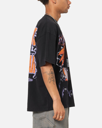 73Studio X Naruto Shippuden Paths Of Pain Vintage T-Shirt Black Acidwash