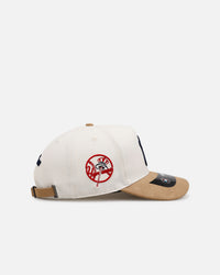 Pro Standard New York Yankees 'Signature Suede' Pro Pinch Strapback Eggshell
