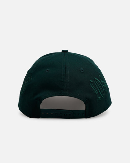 New Era Los Angeles Dodgers 'Gothic Script Two Tone' 9FORTY A-Frame Snapback Dark Green/Black