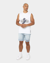 Dead Studios Till We Ride Muscle T-Shirt White/Black