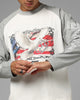 Loiter American Dream Long Sleeve T-Shirt Off White/Grey