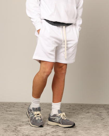 Carré Blanc Classic Sweat Shorts White