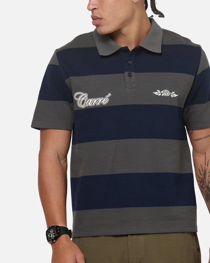 Carre Common Striped Polo Forest/Navy