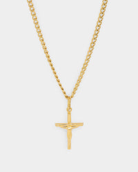 Saint Morta Crucifix Pendant Gold