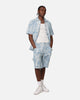 XXIII Denim Jacquard Button Up Shirt Pacific Blue