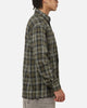 Saint Morta Credo Plaid Long Sleeve Button Up Shirt Green-plaid