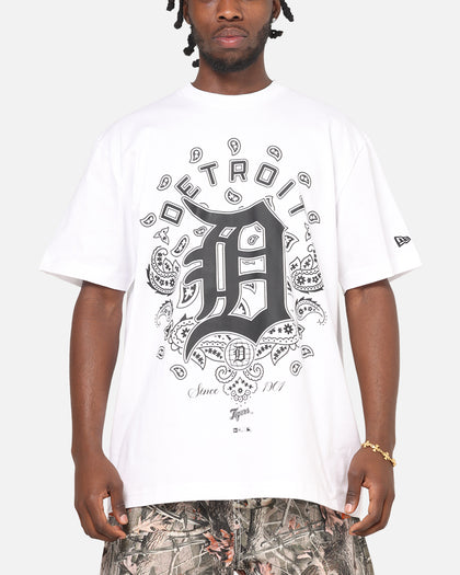 New Era Detroit Tigers Paisley Oversized T-Shirt White