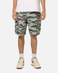 Carre Depot Cargo Shorts Tiger Camo