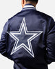 Pro Standard Dallas Cowboys Rib Satin Jacket Midnight Navy