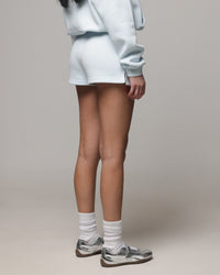 American Thrift Women's Fleece Shorts Light Blue