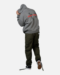 Saint Morta Memoriam Boxy Hoodie Washed Charcoal