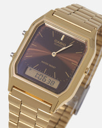 Casio AQ230GA-5A Watch Gold/Brown