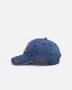 Von Dutch Distressed Zigzag Dad Strapback Cap Navy