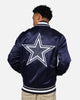 Pro Standard Dallas Cowboys Rib Satin Jacket Midnight Navy