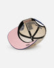 Mitchell & Ness Los Angeles Dodgers 'Pink Team Logo' Pro Pinch Snapback Off White