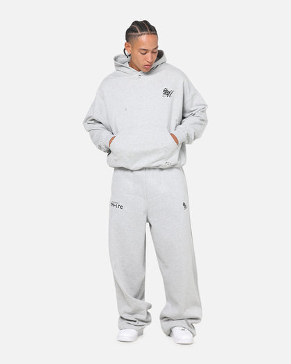 Saint Morta Distressed Hoodie Grey Marle