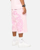 Ed Hardy Double Dragon Applique Shorts Pink