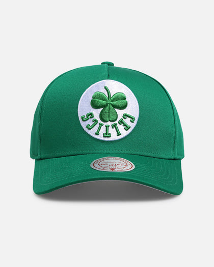 Mitchell & Ness Boston Celtics 'Upside Down Logo' Pro Pinch Snapback Green