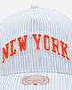 Mitchell & Ness New York Knicks 'Seersucker' Pro Pinch Snapback Blue/White